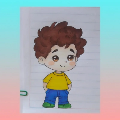 ۲۰۰ ایده تزیین دفتر مشق و املا با مداد رنگی در طرح های جدید ۱۴۰۴ ایده طراحی دفتر مشق