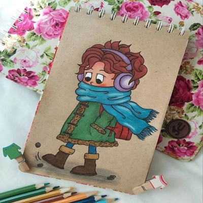 ۲۰۰ ایده تزیین دفتر مشق و املا با مداد رنگی در طرح های جدید ۱۴۰۴ تزیین دفتر دانش آموزی با مداد رنگی