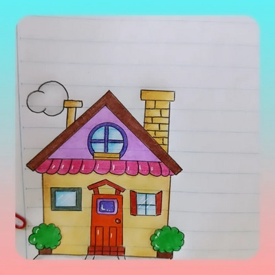 ۲۰۰ ایده تزیین دفتر مشق و املا با مداد رنگی در طرح های جدید ۱۴۰۴ ایده تزیین مدرسه ای