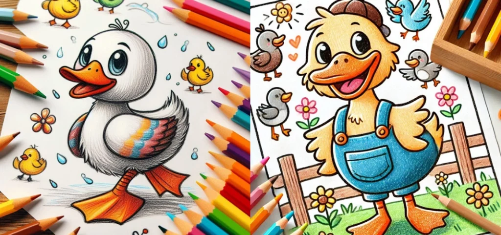 childrens duck painting cover