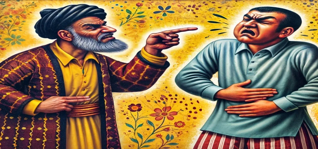 ضرب المثل «اگه تو مرا عاق کنی، من هم ترا عوق می‌کنم»