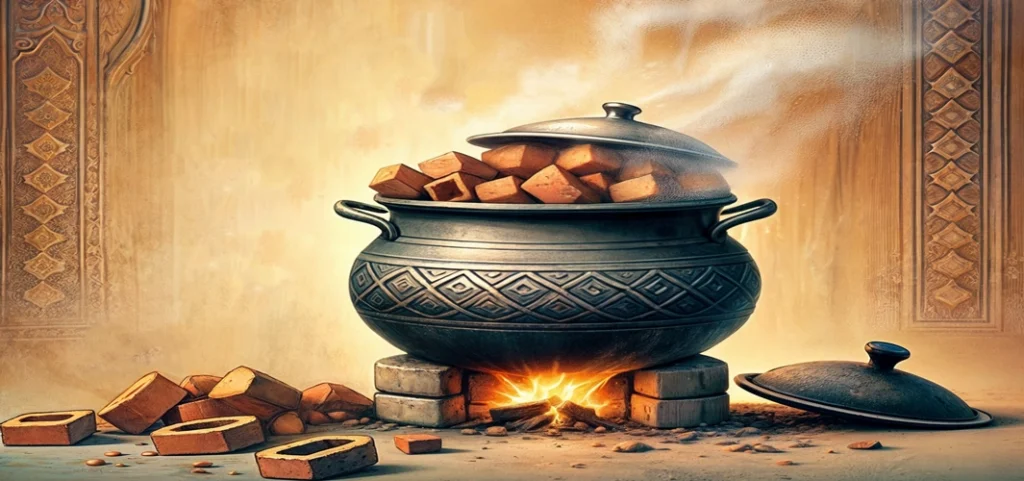 ضرب المثل «یک خشت هم بگذار در دیگ»