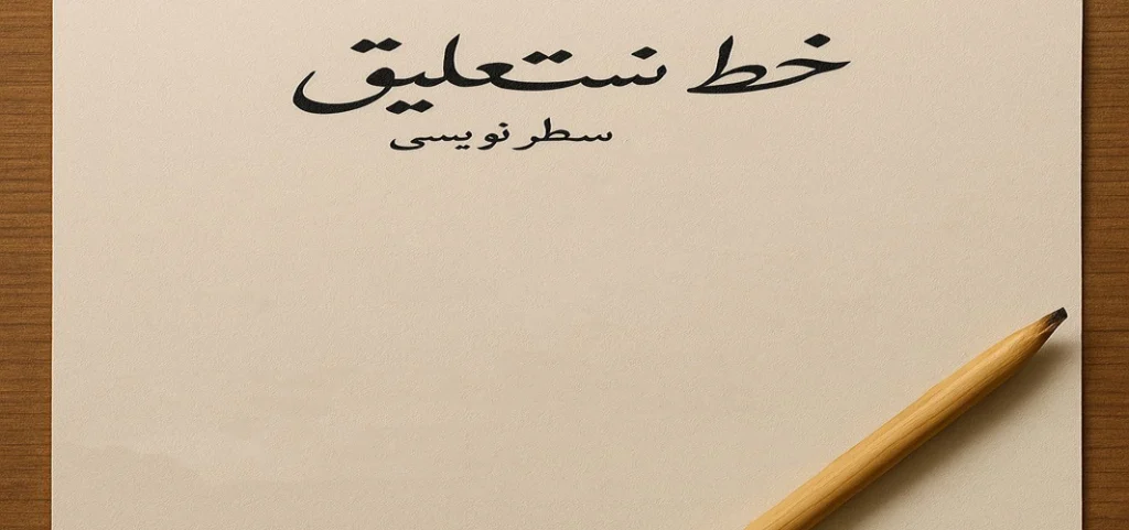 آموزش درس «معرفی خط نستعلیق و مشق سطرنویسی»‌‌ فرهنگ و هنر نهم + ویدیو