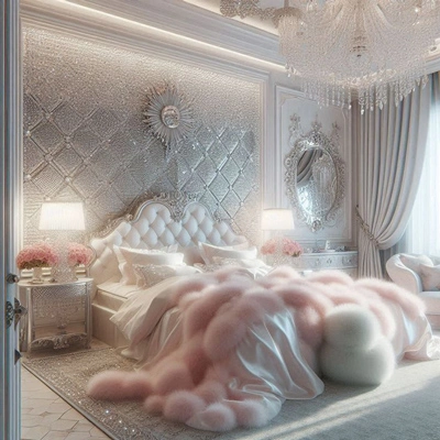 دکوراسیون اتاق خواب دخترانه لاکچری دکوراسیون اتاق خواب دخترانه