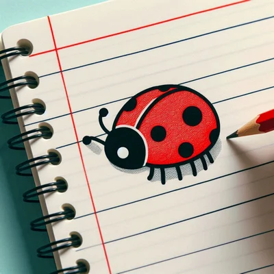 حاشیه دفتر نقاشی؛ جدیدترین طرح های کیوت که دفتر و جذاب می کنه نقاشی کفشدوزک