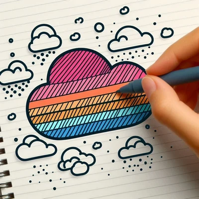 حاشیه دفتر نقاشی؛ جدیدترین طرح های کیوت که دفتر و جذاب می کنه ابر نقاشی