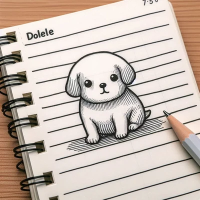 حاشیه دفتر نقاشی؛ جدیدترین طرح های کیوت که دفتر و جذاب می کنه دفتر نقاشی سفید سگ