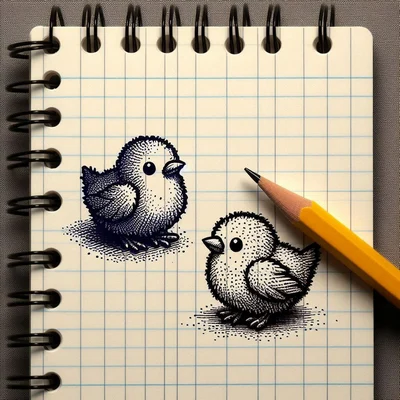 حاشیه دفتر نقاشی؛ جدیدترین طرح های کیوت که دفتر و جذاب می کنه نقاشی دوتا جوحه