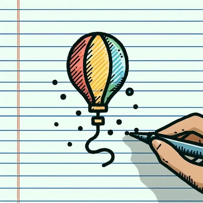 ایده های دفتر نقاشی نقاشی بالن