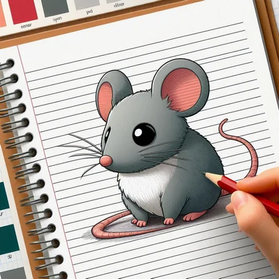 ایده های دفتر نقاشی نقاشی موش