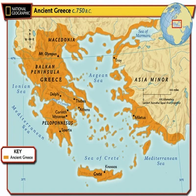 جواب درس نهم مطالعات اجتماعی هفتم نقشههای یونان باستان