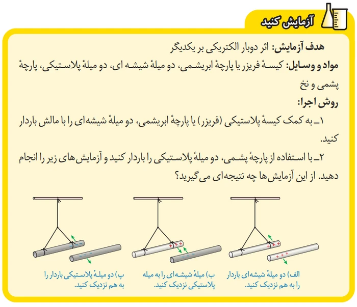 آزمایش کنید صفحه ۷۸ علوم هشتم با جواب