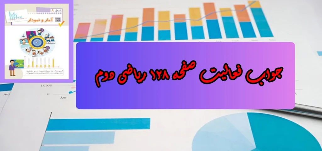 جواب صفحه ۱۲۸ ریاضی دوم + ویدیو