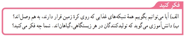 جواب فکر کنید صفحه ۱۶۵ فصل ۱۵ علوم نهم
